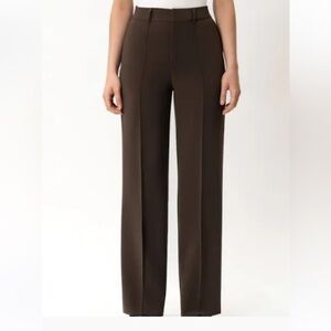 NWT Ninepine Crepe Relaxed Trousers Size XL/28” Brown